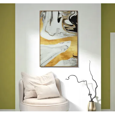 Szklana Płyta z Ramą Ghostly 80x3,5x120 cm